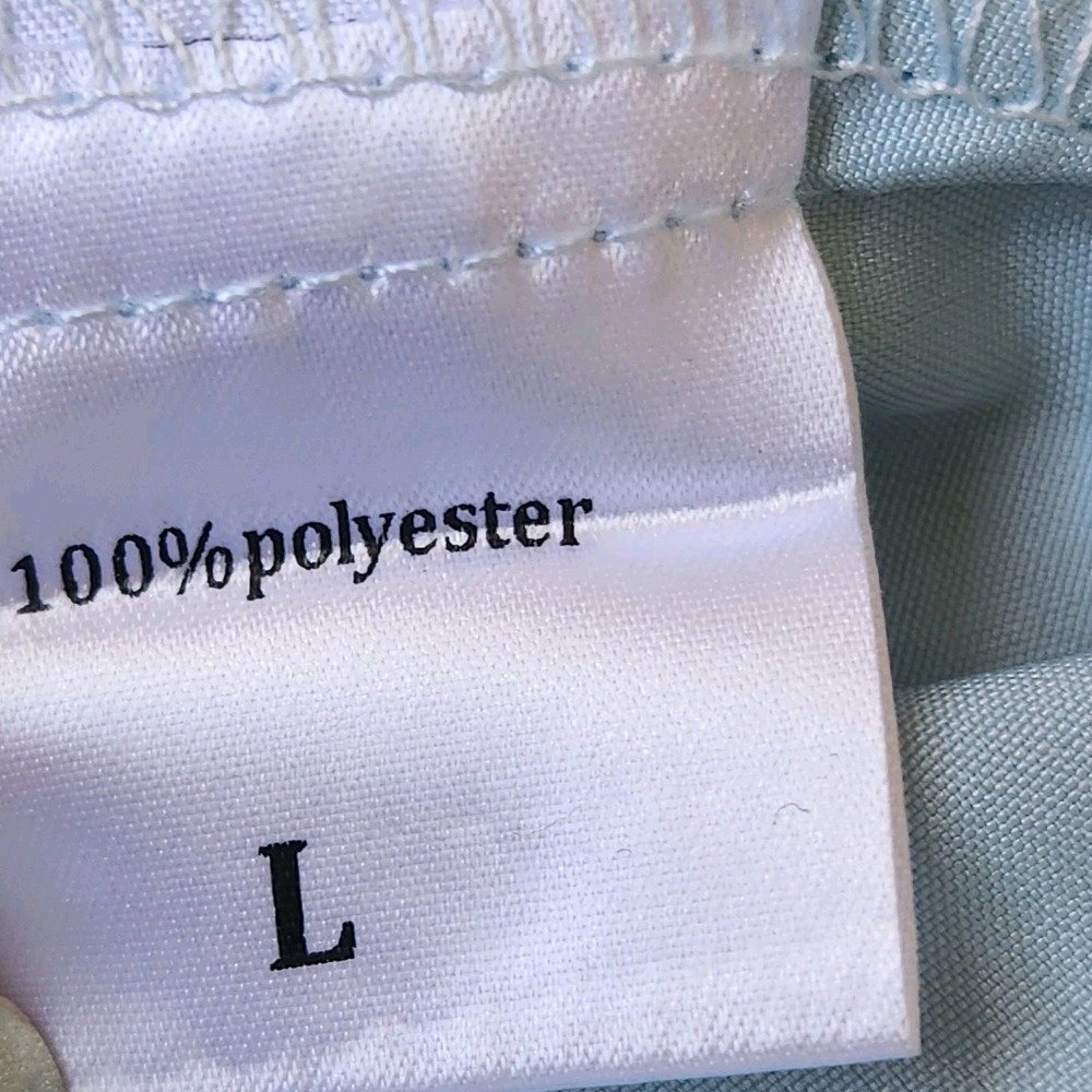 Y2K Style Light Blue Beaded Sequins Floral Tank Top Women's Size L - Picture 5 of 7
